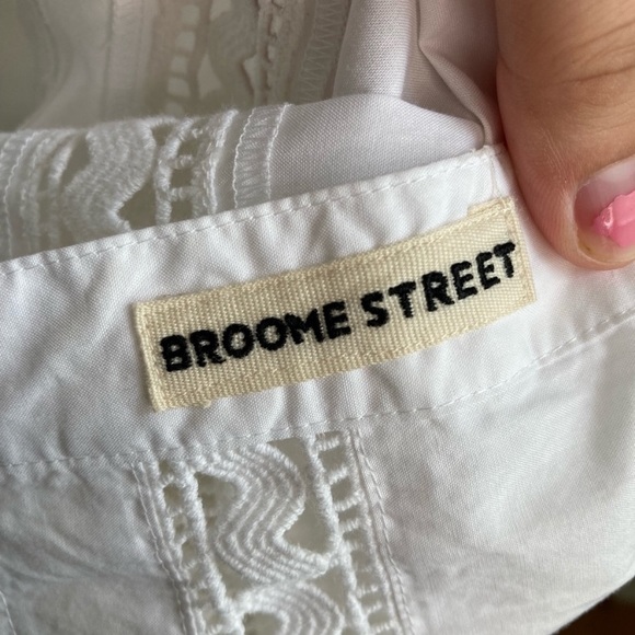 Kate Spade Broome Street Lace Insert Peplum Top - Picture 6 of 8